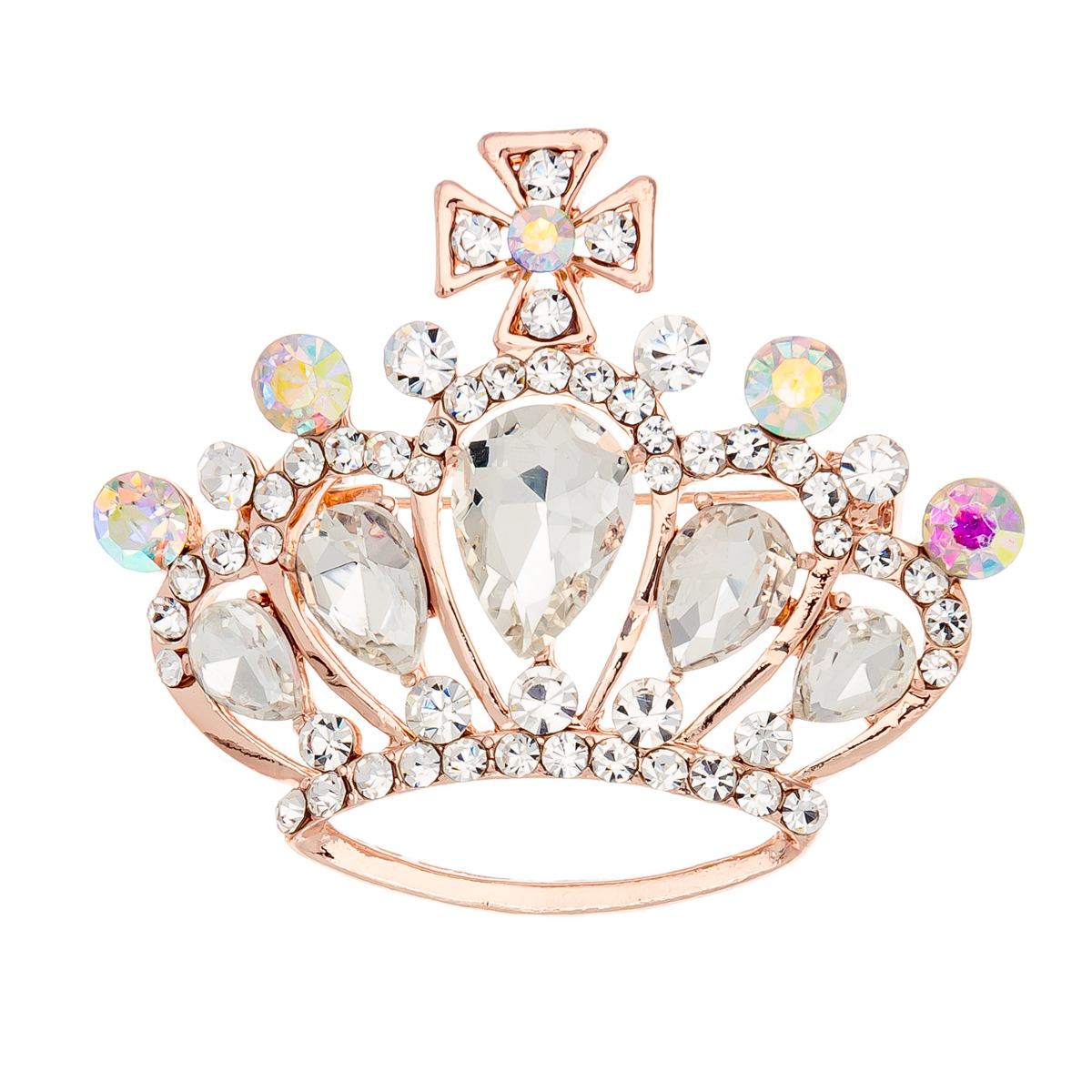 گل سینه زنانه طرح تاج کد G1073 