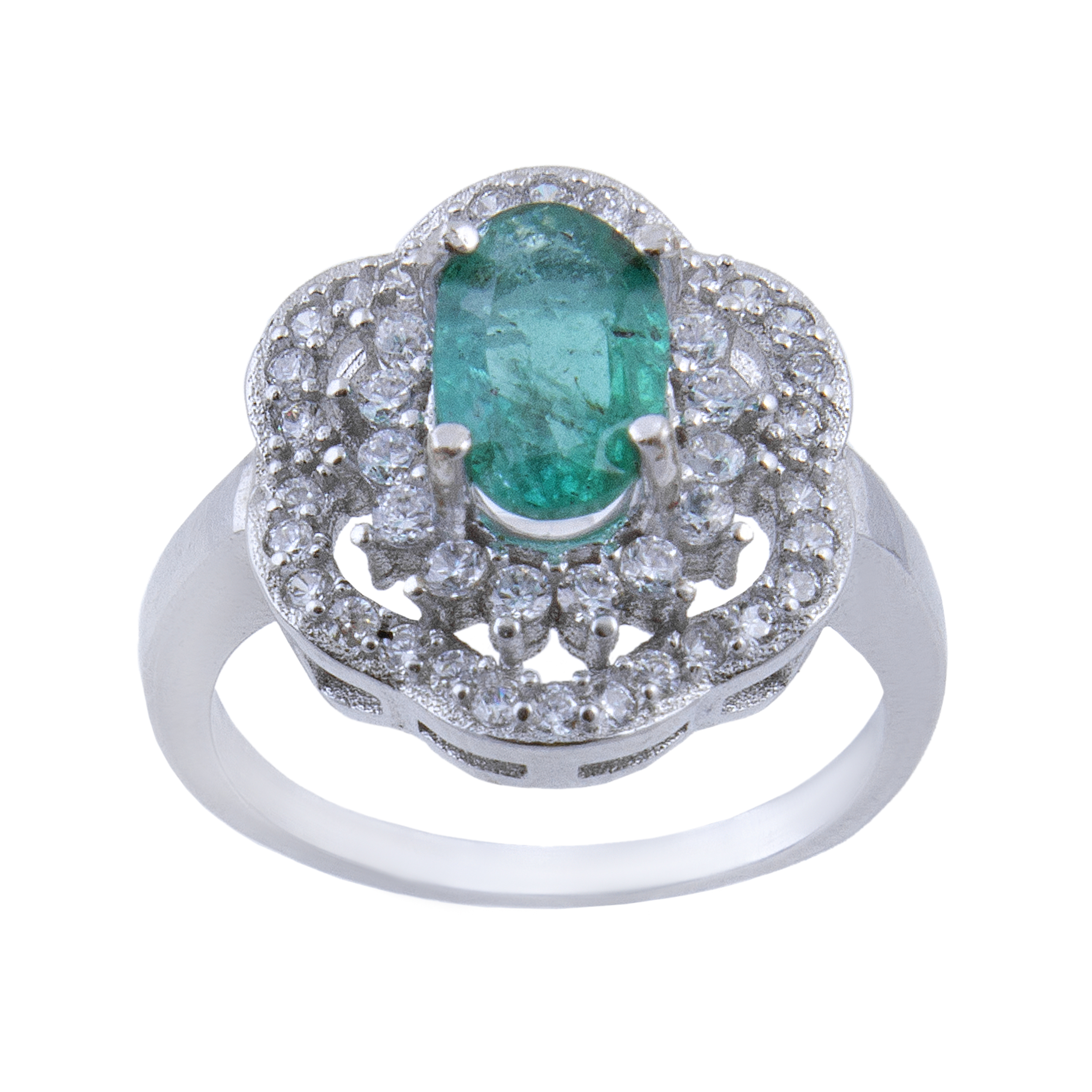 انگشتر نقره زنانه بازرگانی میلادی کد AWR-173