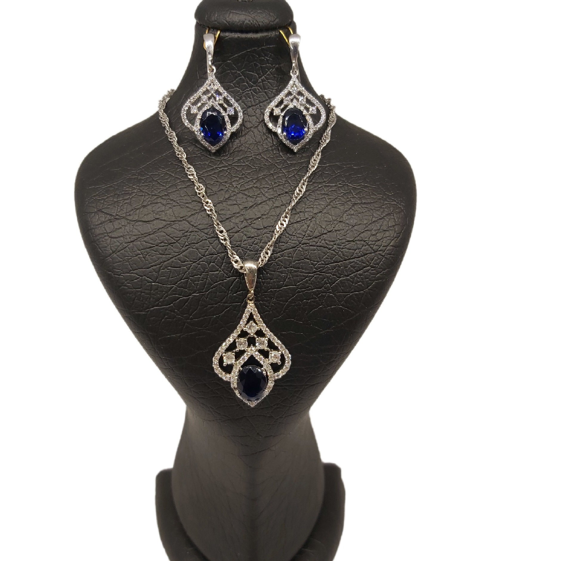 نیم ست نقره زنانه مدل 002