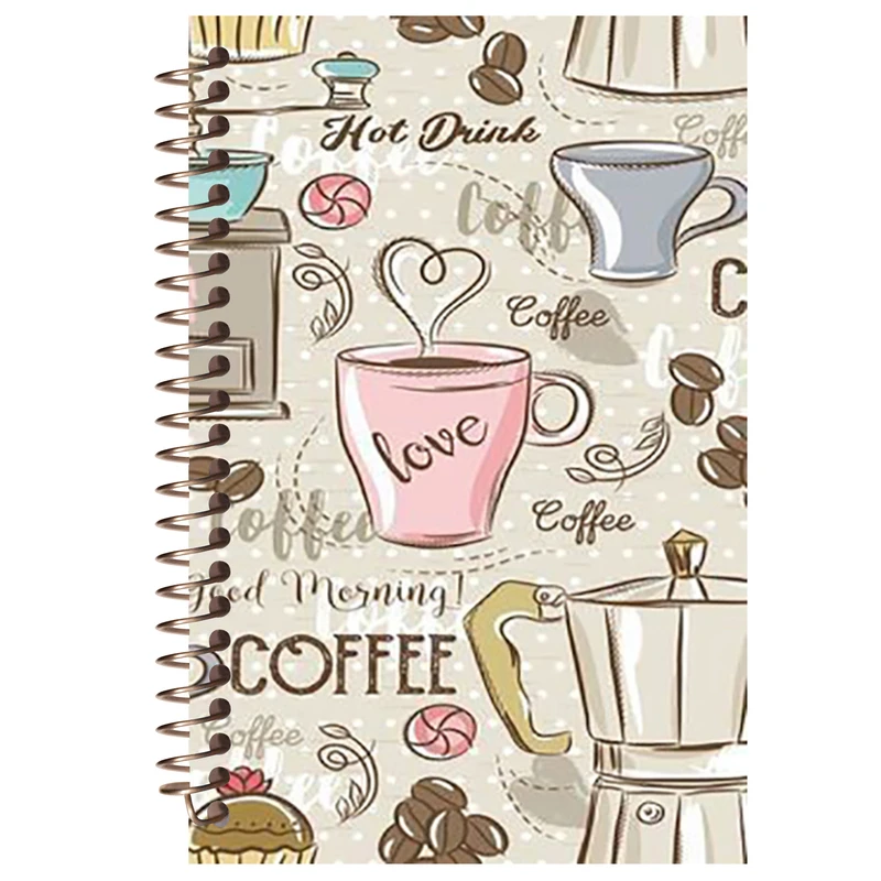 دفتر لغت مشایخ طرح فنجان قهوه کد 9016