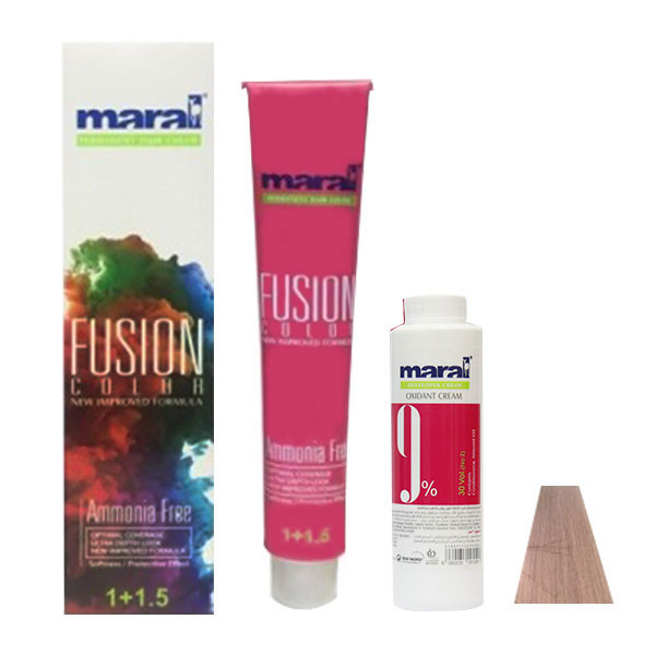 کیت رنگ مو مارال مدل Fusion شماره 9.902 حجم 100 میلی لیتر رنگ قهوه ای