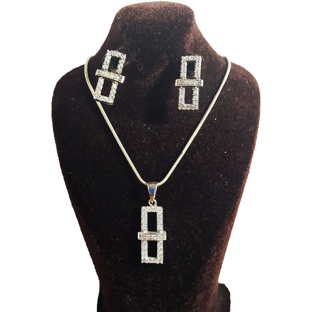 نیم ست نقره زنانه کد SR1103