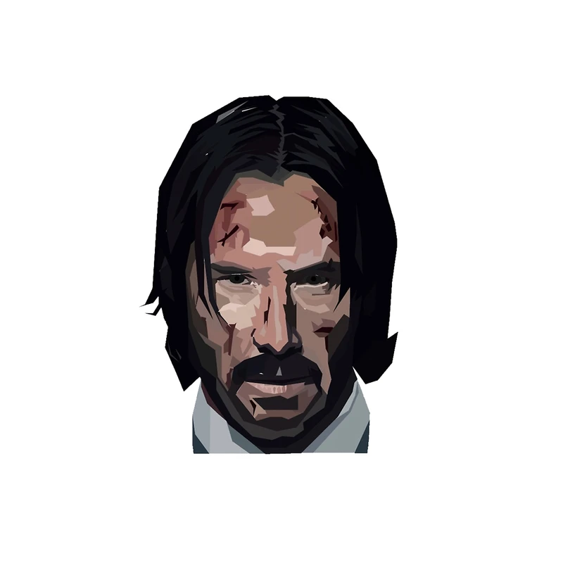  استیکر لپ تاپ لولو طرح جان ویک کد 109