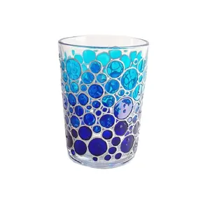جاشمعی شیشه ای مدل دایره کد 03