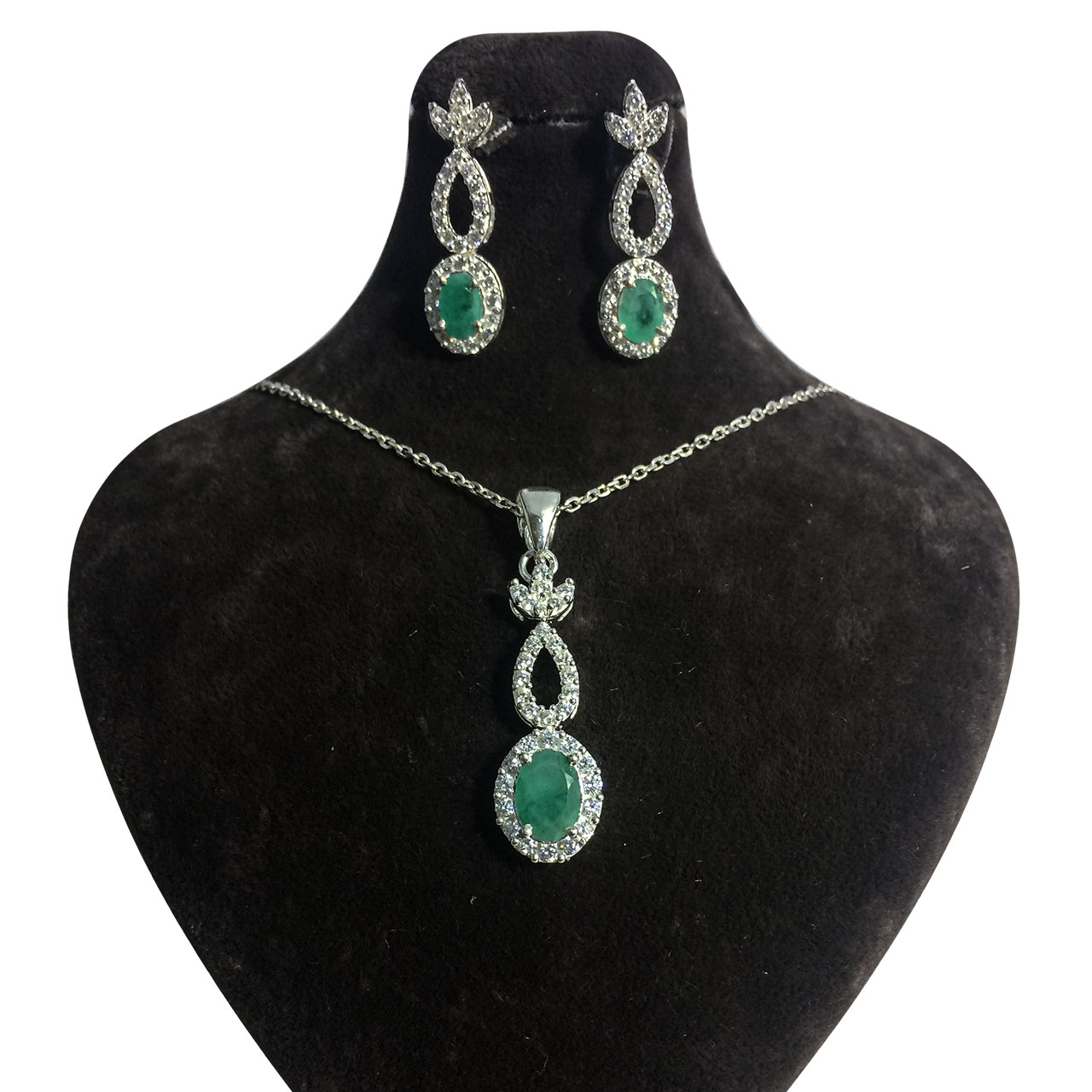 نیم ست نقره زنانه کد 20