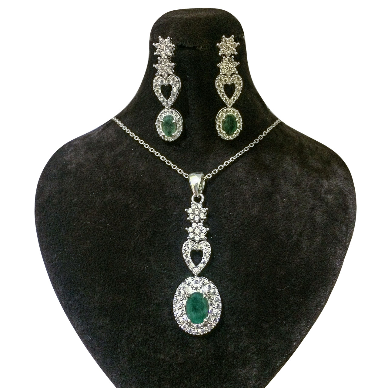 نیم ست نقره زنانه کد 17