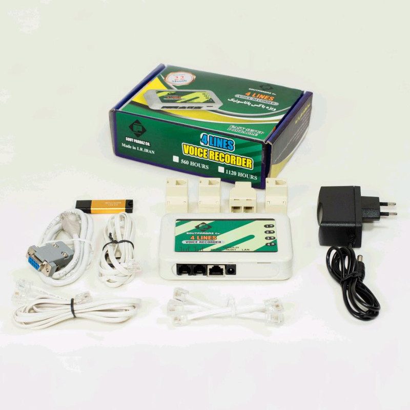 دستگاه ضبط و مدیریت مکالمات تلفن صوت پرداز مدل SP-VR41