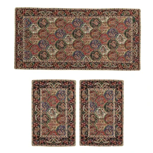 ست 3 تکه رومیزی ترمه دستجردی مدل چالشتر کد BK3.3