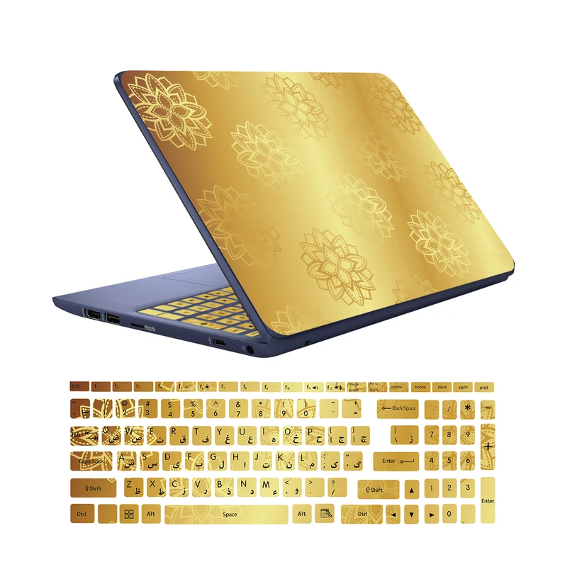 استیکر لپ تاپ کد C-04 به همراه برچسب حروف فارسی کیبورد