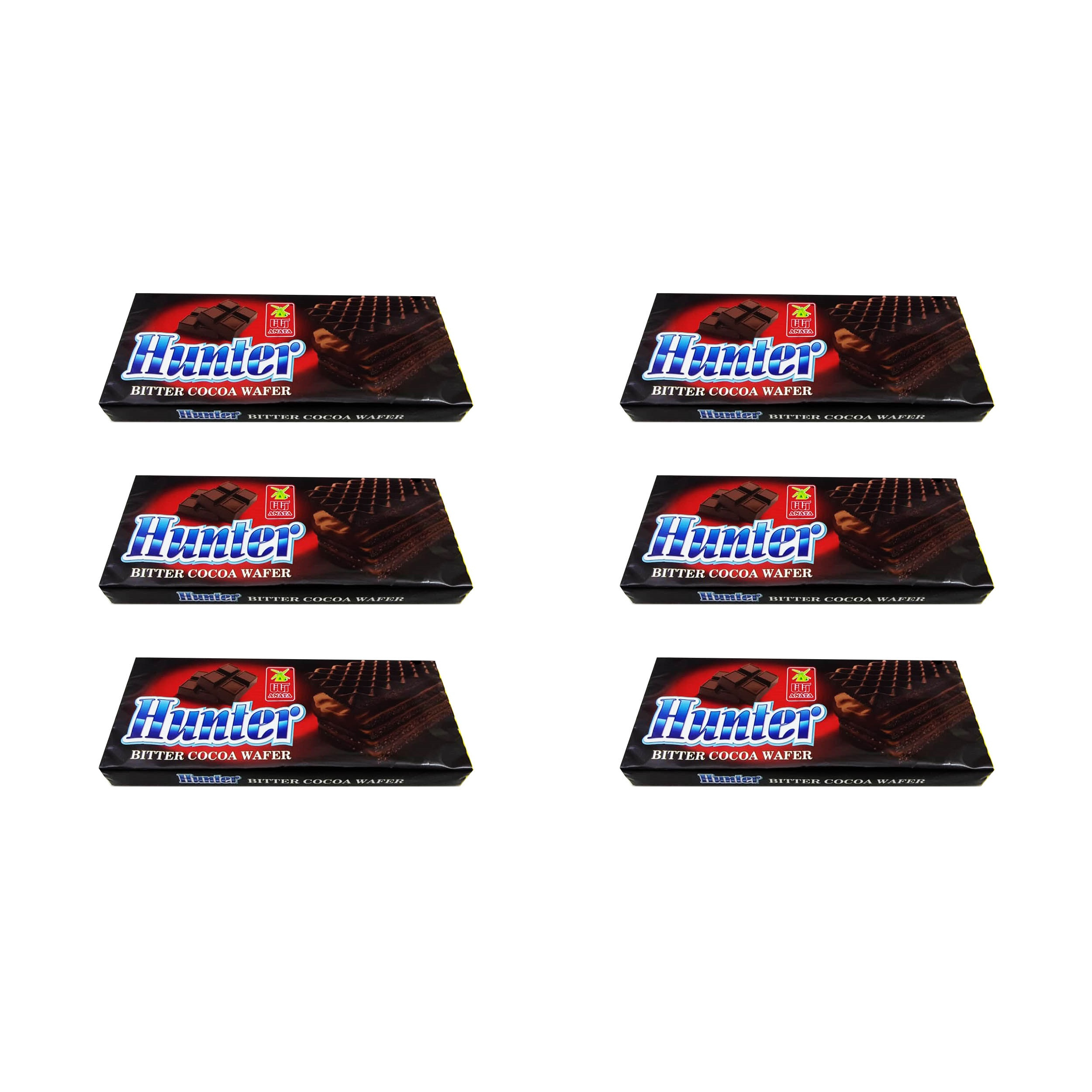ویفر کرمدار با طعم کاکائوی تلخ آناتا - 100 گرم بسته 6 عددی