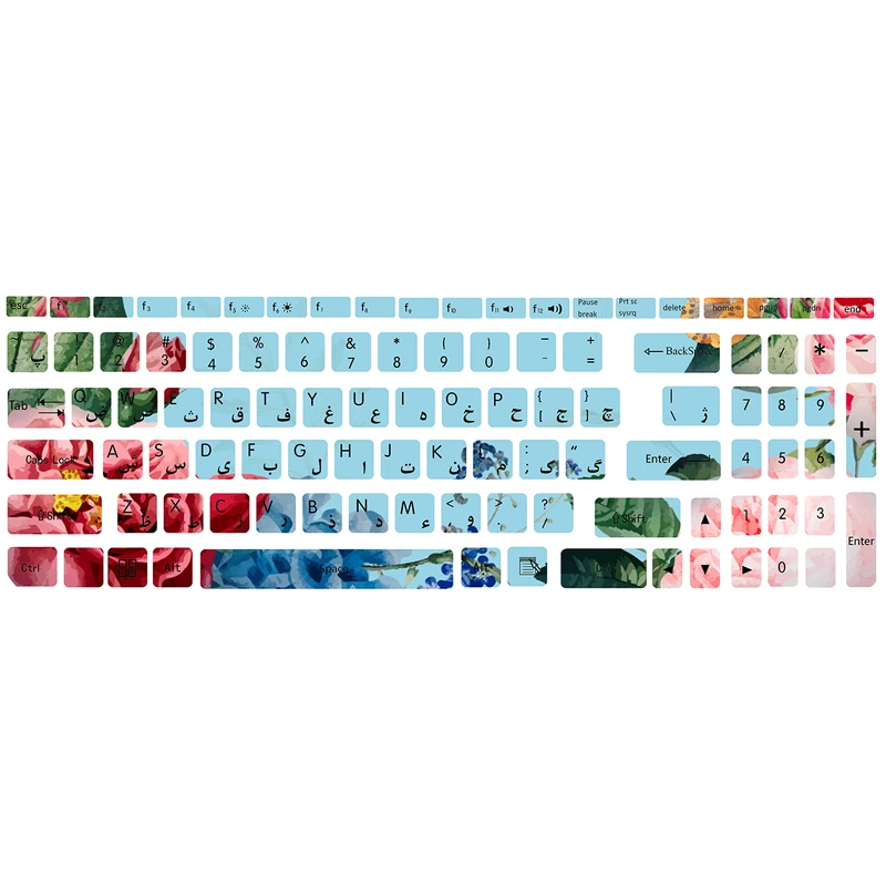  برچسب حروف فارسی کیبورد کد G-06