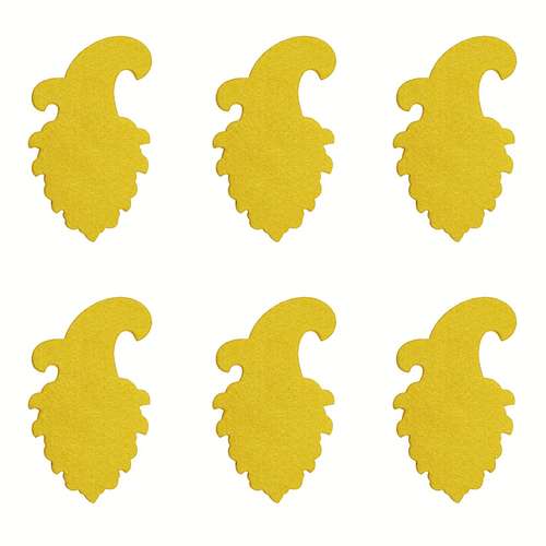  الگو نمد طرح بته جقه مدل ON2002Y بسته 6 عددی