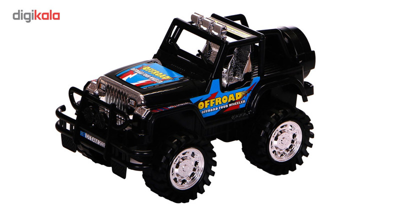 ماشین بازی درج مدل Jeep طرح BLACK OFFROAD