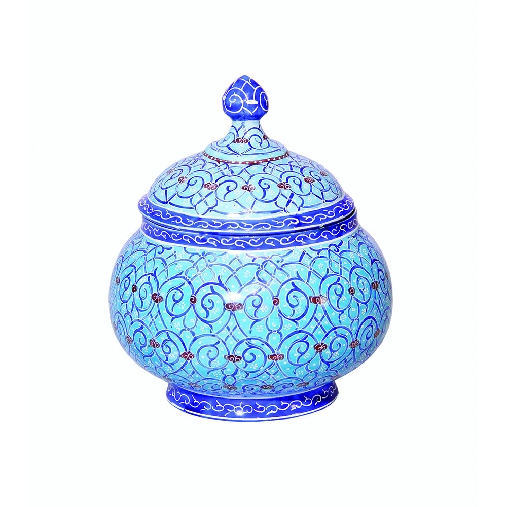 قندان میناکاری مدل تمام اسلیمی کد 085