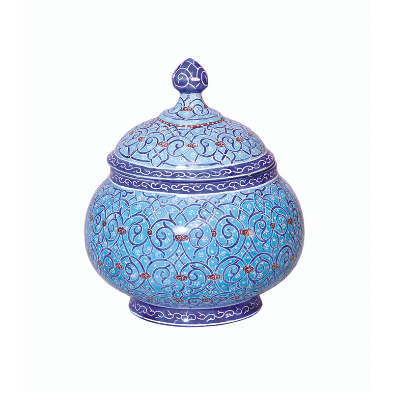 قندان میناکاری مدل تمام اسلیمی کد 085