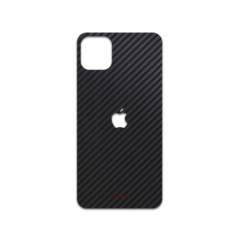 برچسب پوششی ماهوت مدل Black-Carbon-Fiber مناسب برای گوشی موبایل اپل iPhone 11 pro