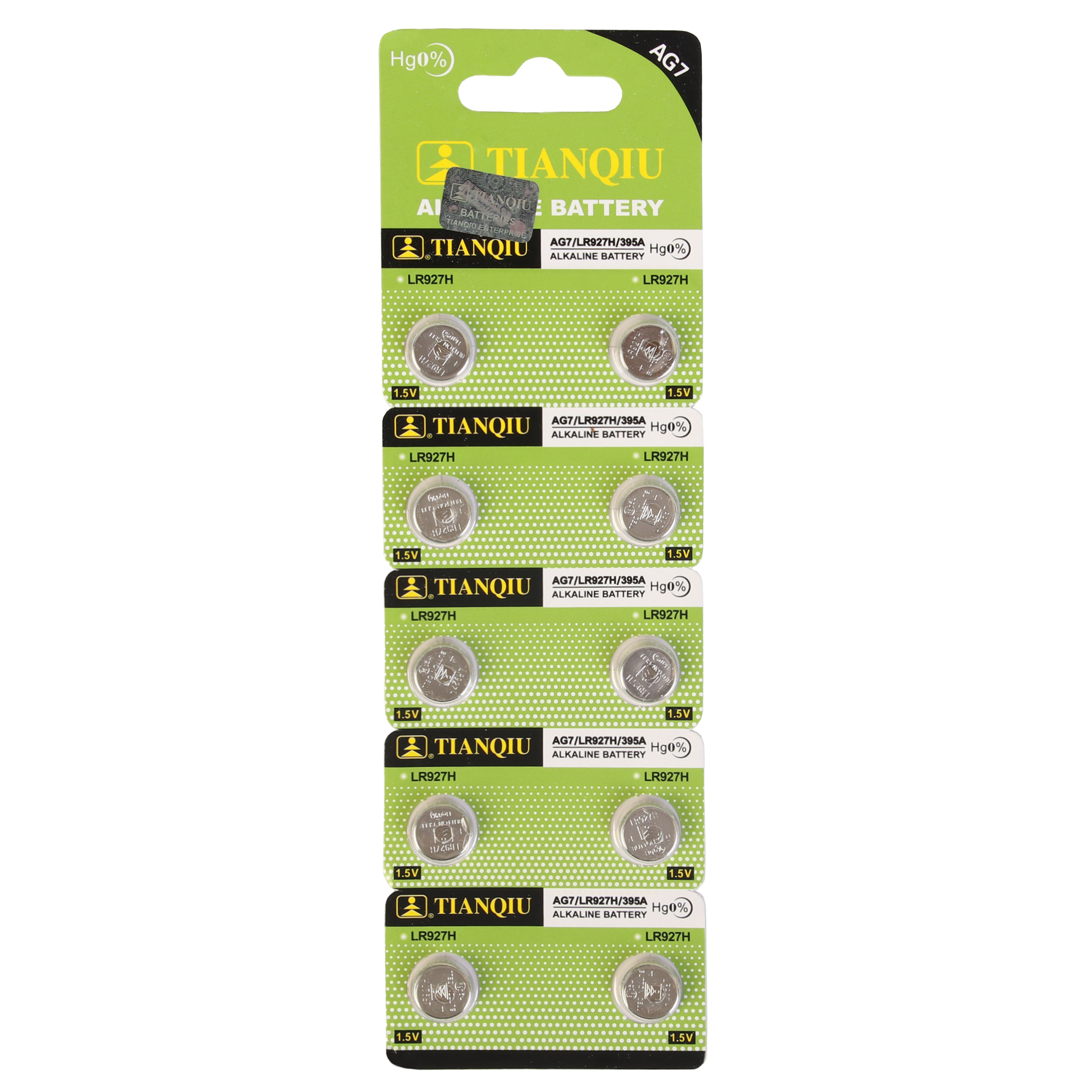باتری ساعتی تیانکیو مدل AG7 LR927 395 بسته 10 عددی
