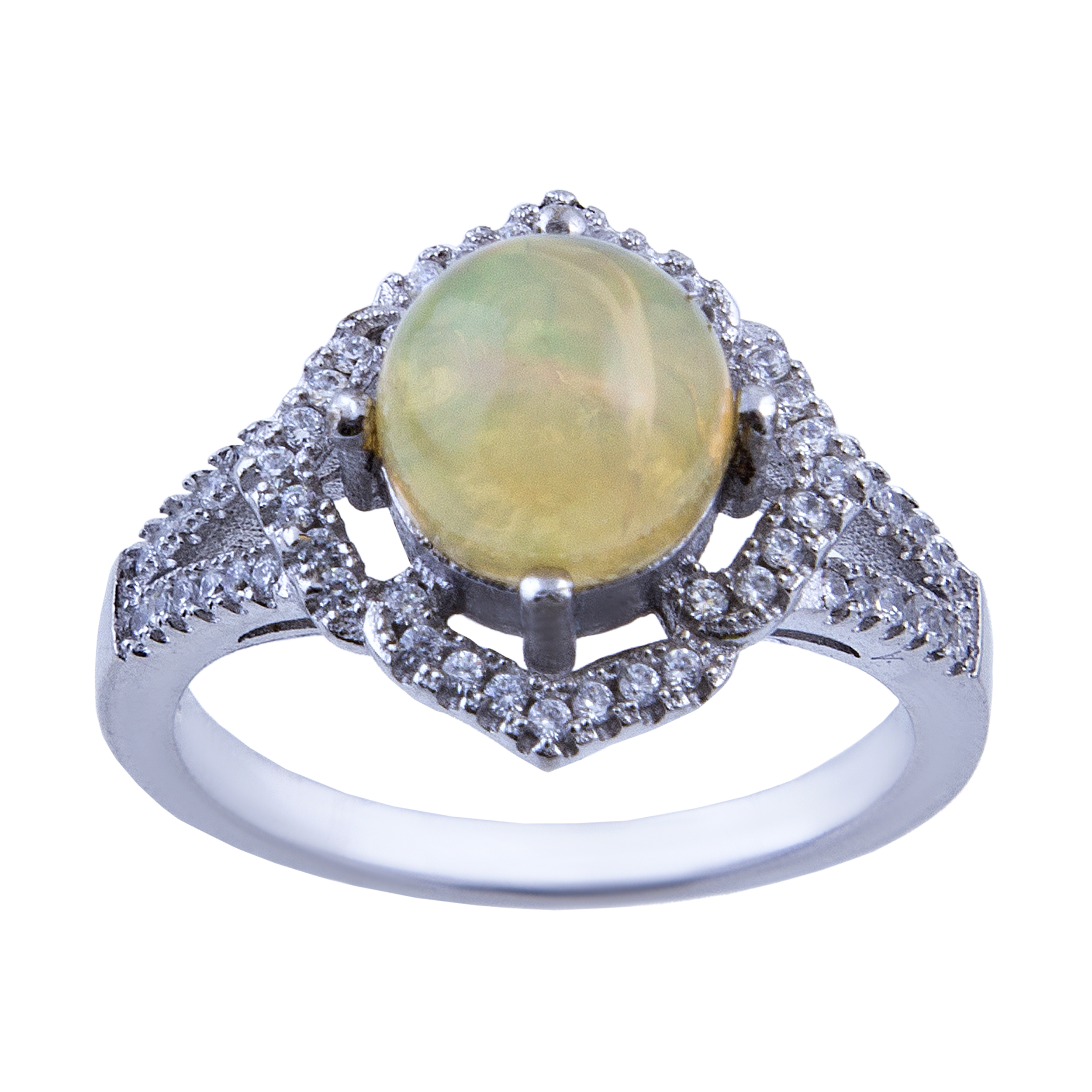 انگشتر نقره زنانه بازرگانی میلادی کد AWR-179