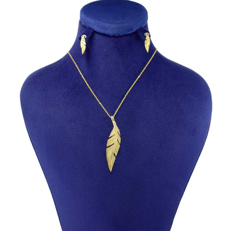 نیم ست طلا 18 عیار زنانه کانیار گالری کد N1472