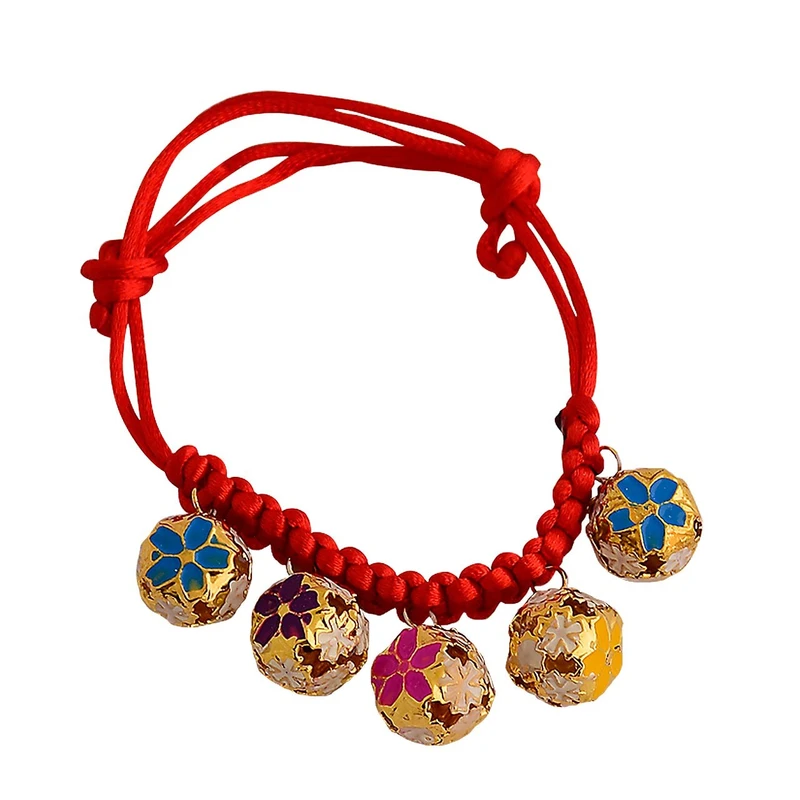 زنگوله گردنی پنج تایی سگ و گربه مدل Colorful Bells Collar