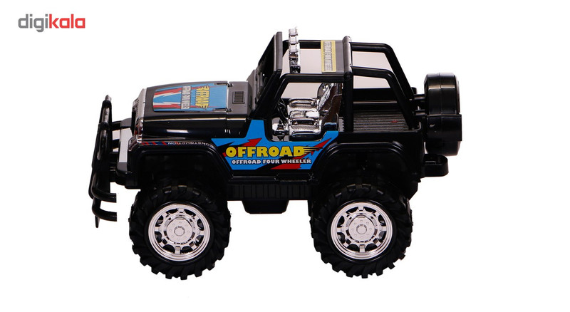 ماشین بازی درج مدل Jeep طرح BLACK OFFROAD