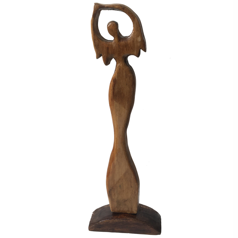 مجسمه چوبی طرح فرشته کد 024