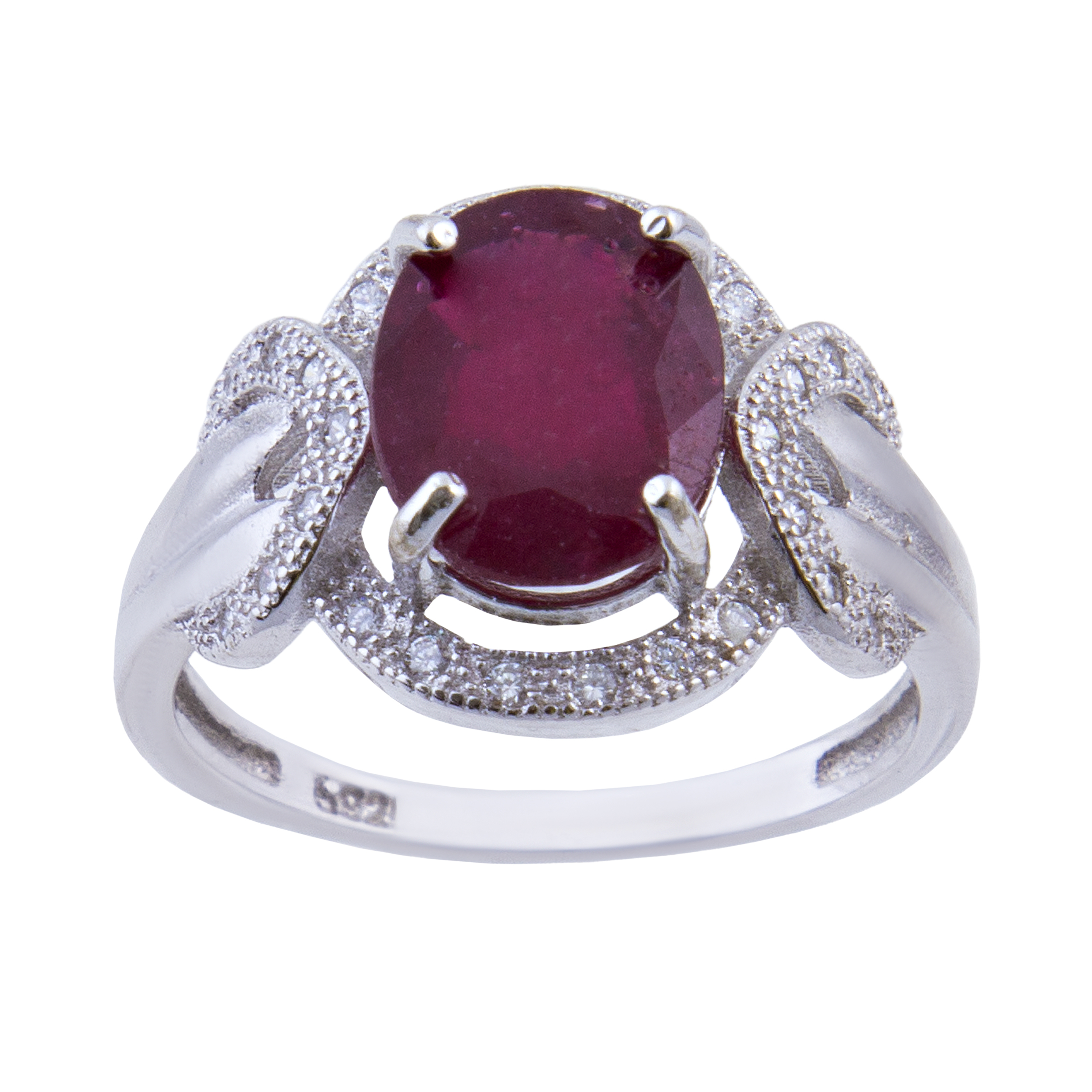 انگشتر نقره زنانه بازرگانی میلادی کد AWR-183