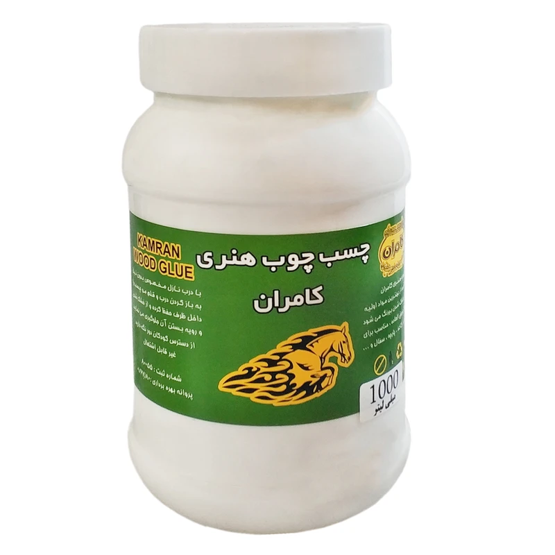 چسب چوب کامران کد 100052 حجم 1000 میلی‌لیتر