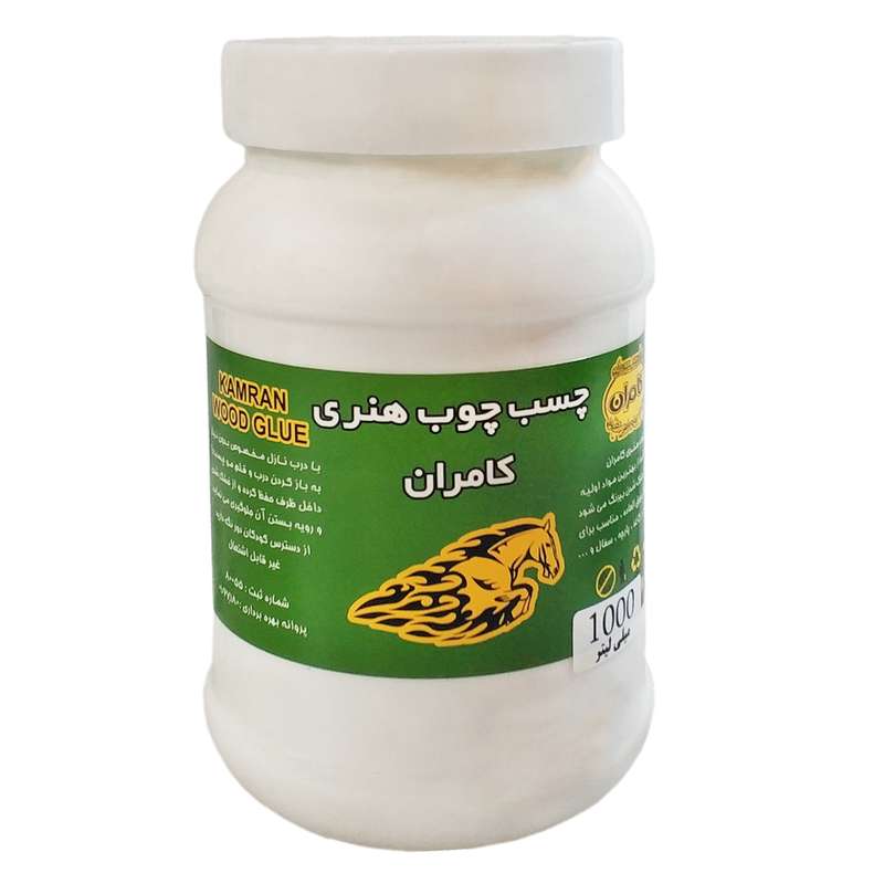 چسب چوب کامران کد 100052 حجم 1000 میلی‌لیتر