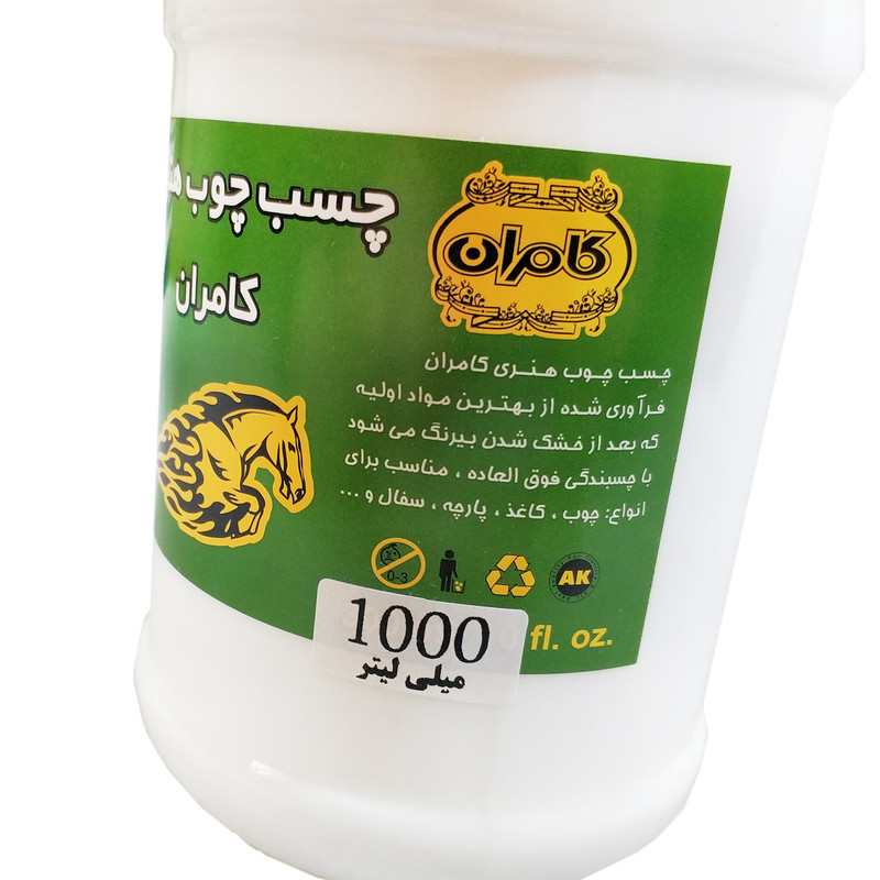 چسب چوب کامران کد 100052 حجم 1000 میلی‌لیتر