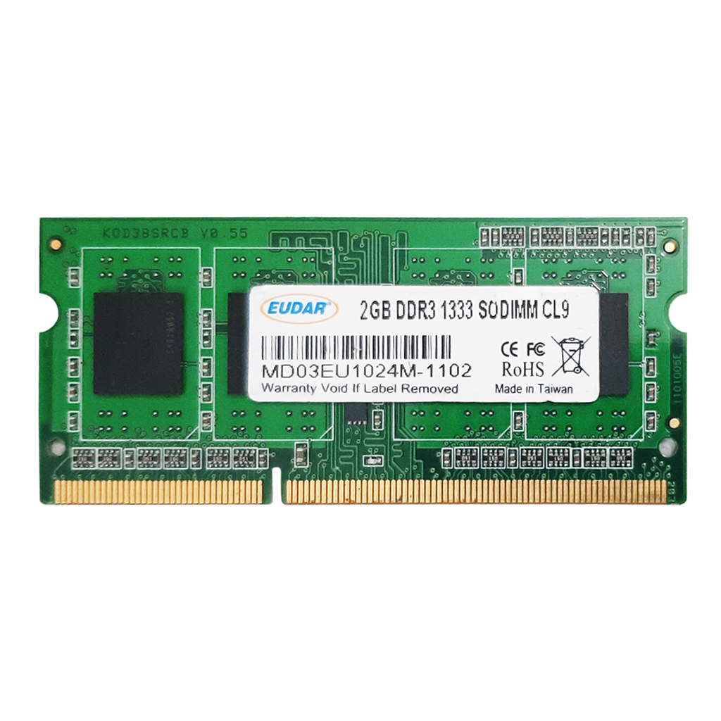  رم لپ تاپ DDR3 تک کاناله 1333 مگاهرتز CL9 ای‌یو‌دار مدل SODIMM ظرفیت 2 گیگابایت