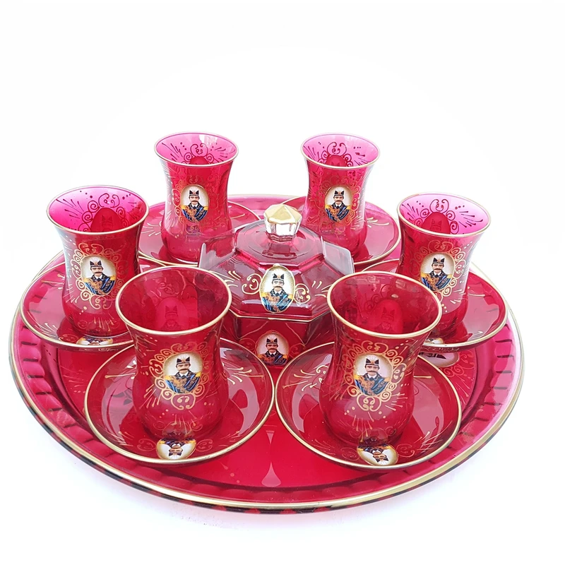 سرویس چای خوری 15 پارچه طرح شاه عباسی