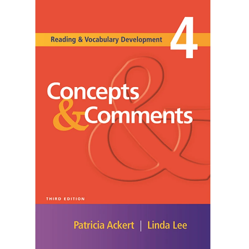 کتاب Concepts and Comments 4 اثر Patricia Ackert and Linda Lee انتشارات Cengage Learning