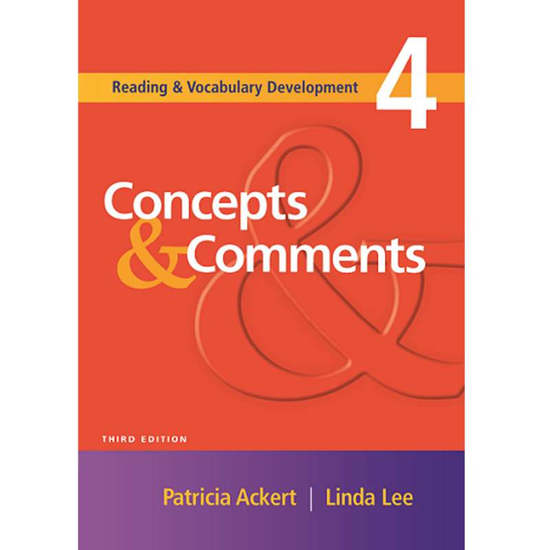 کتاب Concepts and Comments 4 اثر Patricia Ackert and Linda Lee انتشارات Cengage Learning