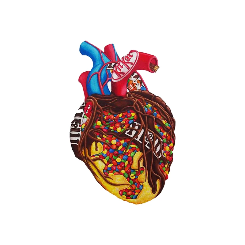  استیکر لپ تاپ لولو طرح قلب شکلات کد 112