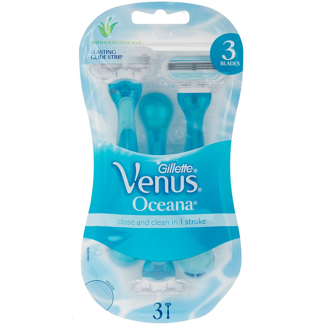 خود تراش زنانه 3 عددی ژیلت مدل Venus Oceana