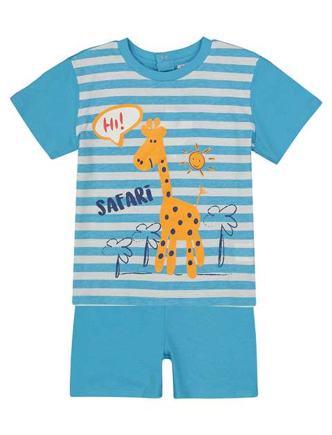 ست تی شرت و شلوارک نوزادی پسرانه بلوکیدز مدل 5139464