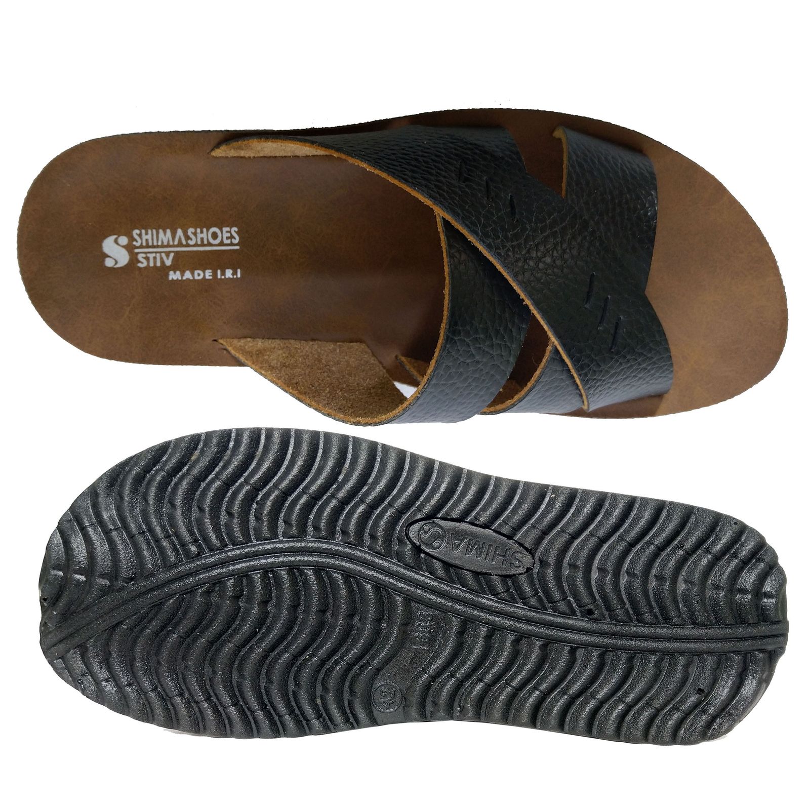 دمپایی مردانه کفش شیما مدل استیو کد  sh-esm01 -  - 4