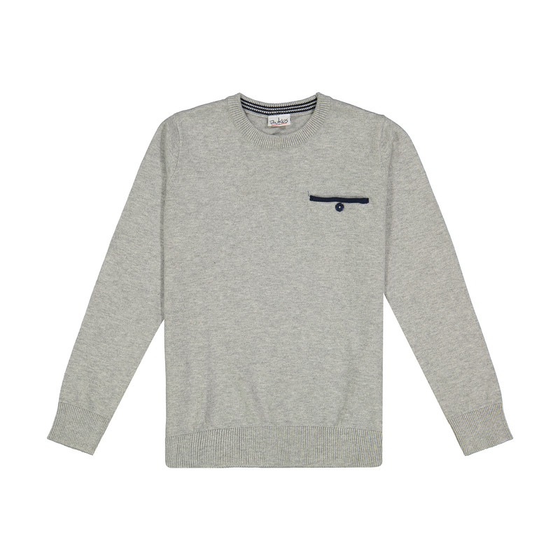 پلیور پسرانه بلوکیدز مدل MELANGE GREY-9435861