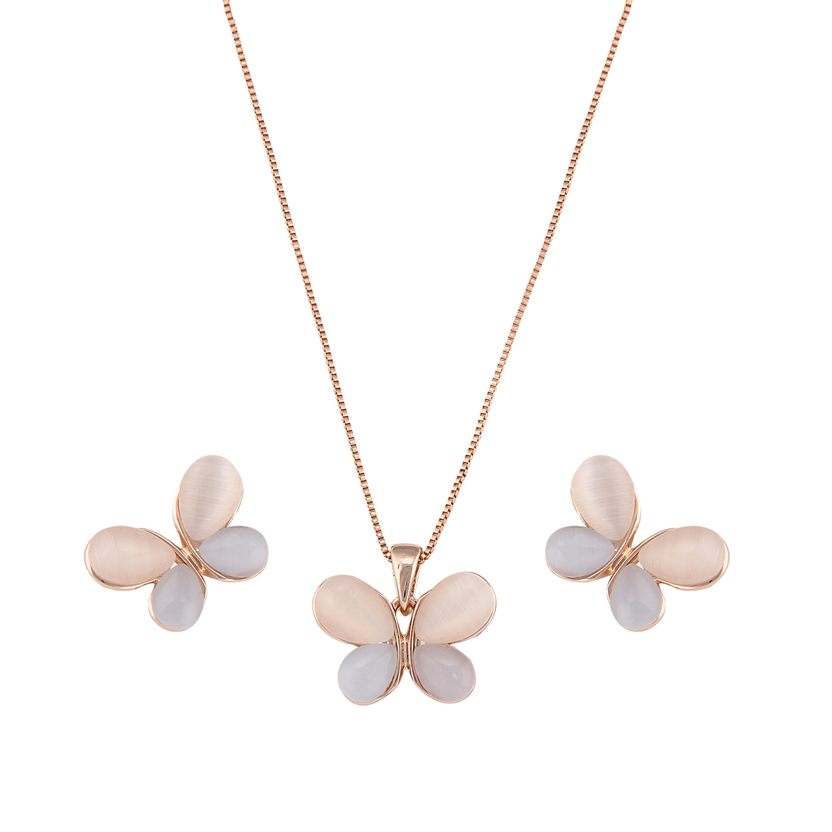 نیم ست زنانه طرح پروانه کد M1129