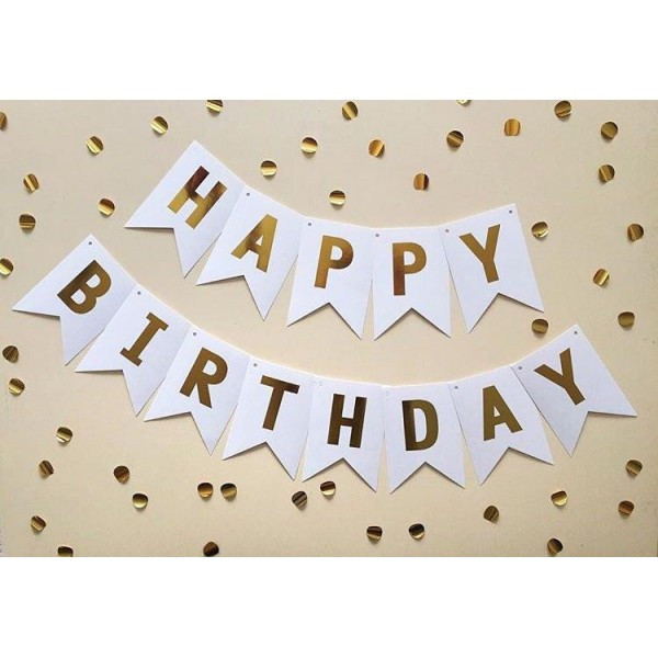 ریسه تزیینی تولد طرح حروف happy birthday