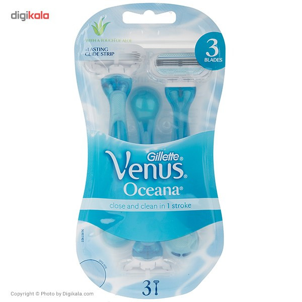 خود تراش ژیلت مدل Venus Oceana بسته 3 عددی