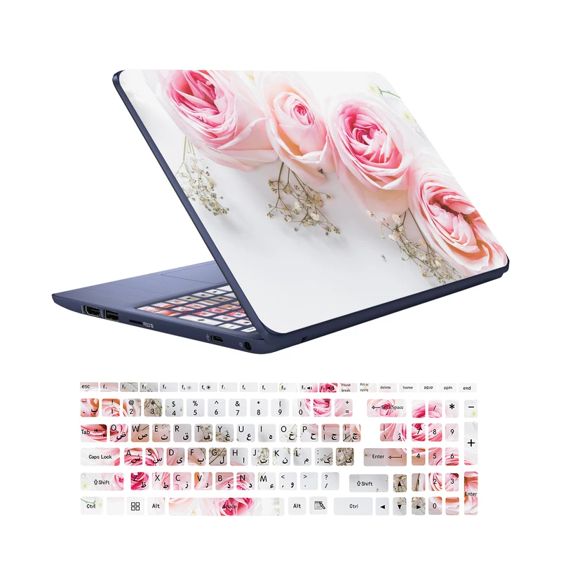  استیکر لپ تاپ کد G-08 به همراه برچسب حروف فارسی کیبورد