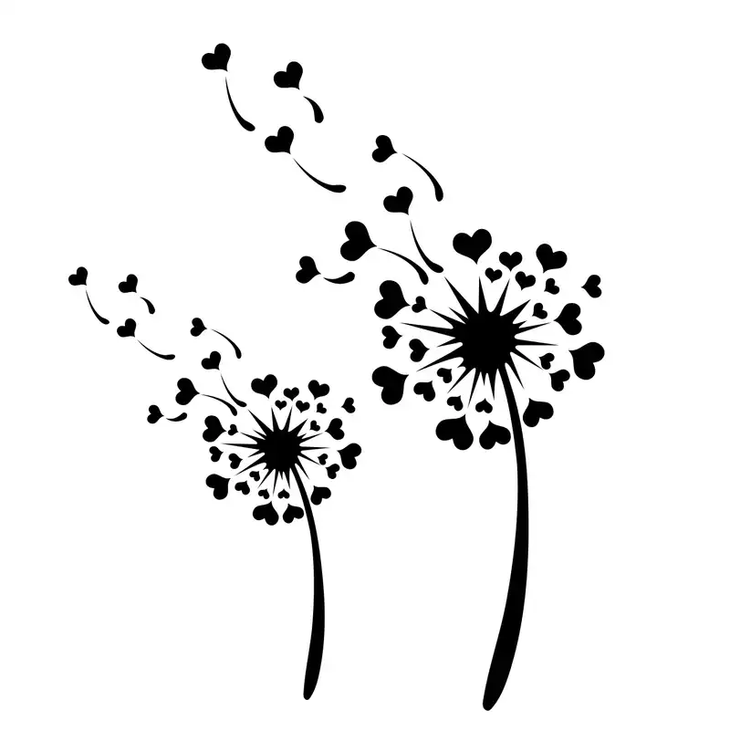 استیکر دیواری ویان طرح قاصدک عشق