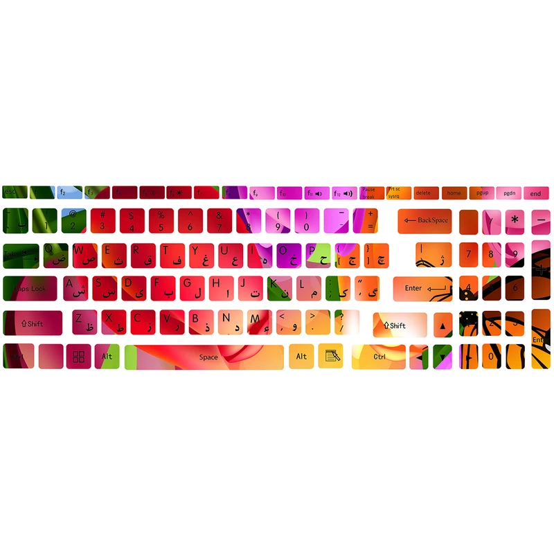  برچسب حروف فارسی کیبورد کد B-03