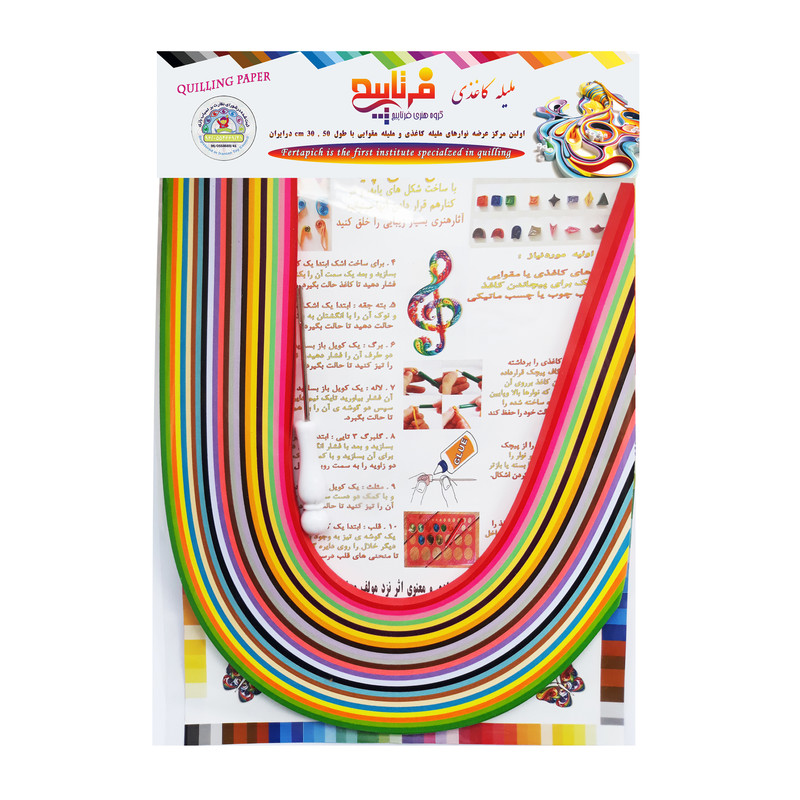 ملیله کاغذی فرتاپیچ کد A500 بسته 500 عددی