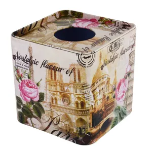 جعبه دستمال کاغذی مدل گل نوستالژی کد JDT05