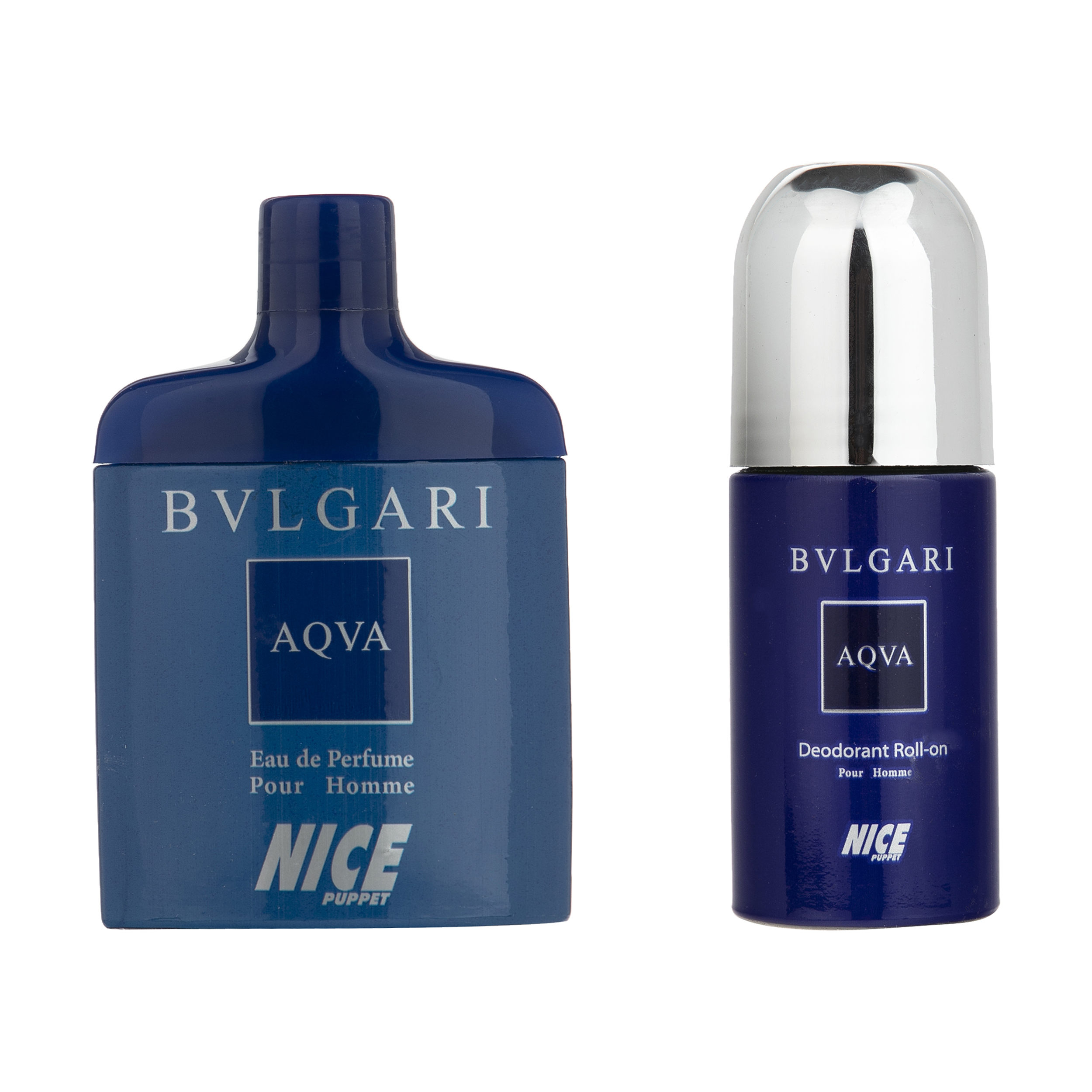 نکته خرید - قیمت روز ادو پرفیوم و رول ضد تعریق مردانه نایس پاپت مدل Bvlgari Aqva مجموعه 2 عددی خرید