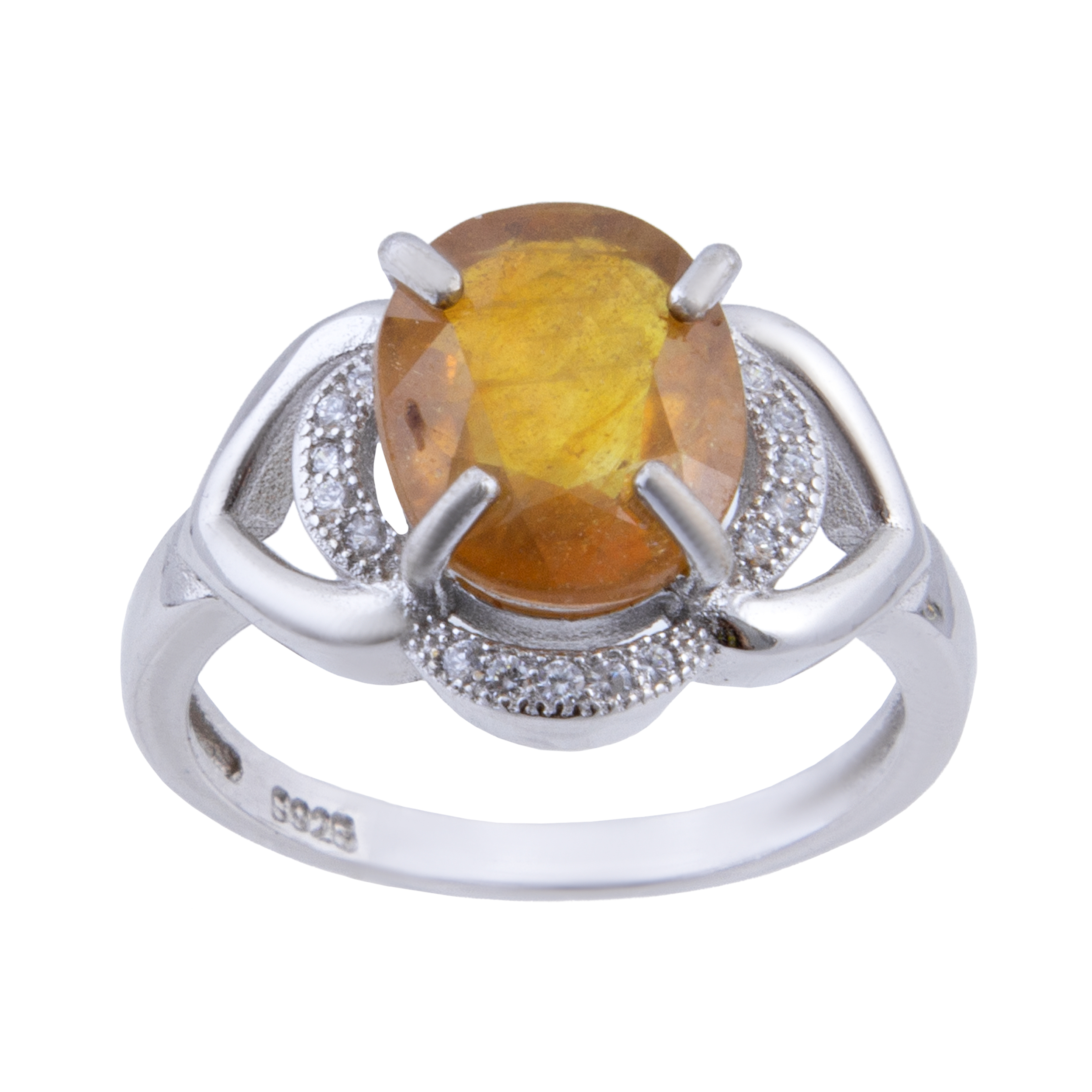 انگشتر نقره زنانه بازرگانی میلادی کد AWR-178