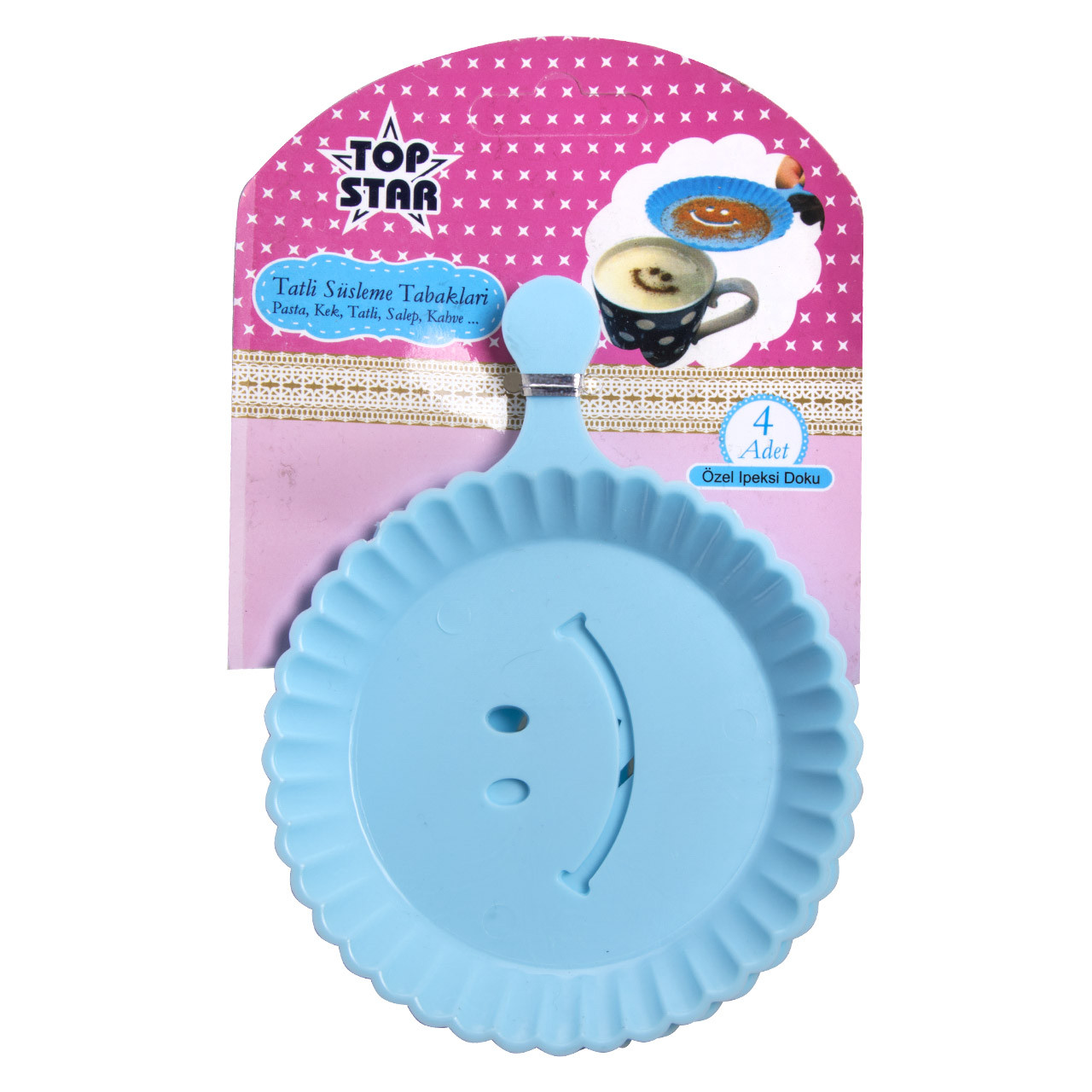 شابلون قهوه تاپ استار کد 1001 مجموعه 4 عددی